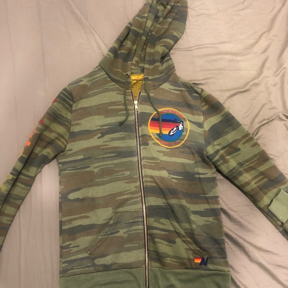 Aviator Nation HOODIE - CAMO (Large)
